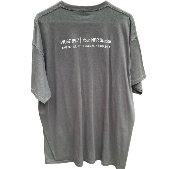 NPR National Public Radio Tampa Florida Gray Shirt Size 2XL - Picture 2 of 7